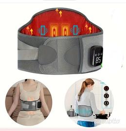 CINTURA LOMBARE MASSAGGIANTE RISCALDANTE RICARICAB