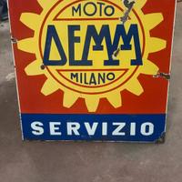 insegna smaltata Moto Demm servizio