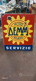 insegna smaltata Moto Demm servizio