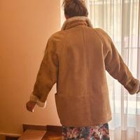 Montone shearling color miele interno bianco