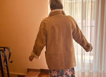 Montone shearling color miele interno bianco