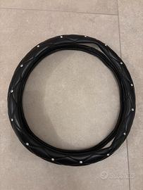 Coprivolante nero con punti luce (bigiotteria)
