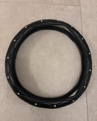 Coprivolante nero con punti luce (bigiotteria)