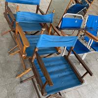 Sedie ( tipo da regista e rosse tipo da ufficio )