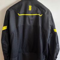 giacca moto estiva OJ MAN – Nero/Giallo Fluo