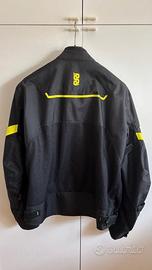 giacca moto estiva OJ MAN – Nero/Giallo Fluo