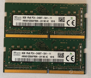 RAM laptop DDR4 SODIMM 2x8 GB 2400MHz - TOT 16GB