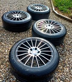 4 cerchi in lega 17 AVUS ALFA 159 gommati