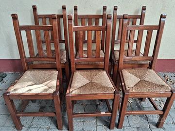 Sedie legno massiccio