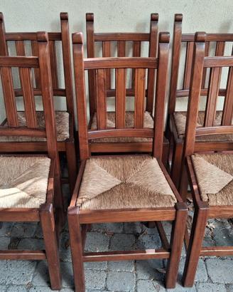 Sedie legno massiccio