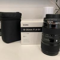 Sigma 18-35mm F1.8 DC (NUOVO) canon