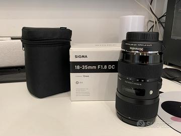 Sigma 18-35mm F1.8 DC (NUOVO) canon