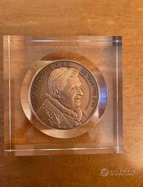 Medaglia Benedetto XVI a San Marino in plexiglas