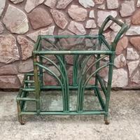 Carrello portavivande vintage in Bambù