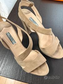 Sandali tacchi Prada Milano beige