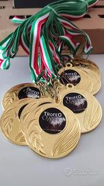 medaglie premiazioni oro argento e bronzo 5 cm dia