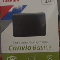 Hard disk esterno TOSHIBA CANVIO 1TB 1 TB NUOVO