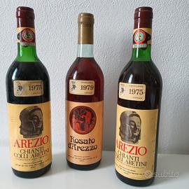 Bottiglie da collezione Chianti  Rosato d'Arezzo 