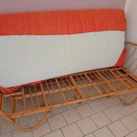 Divano/ Letto in rattan naturale