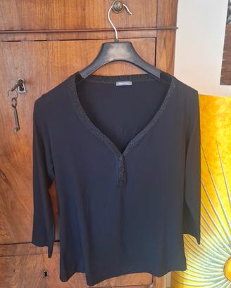 Maglia nera in jersey Pennypull