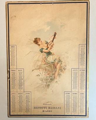 N.2 Calendari d’epoca anni 1896 e 1897