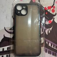 Cover iphone 15 trasparente nera