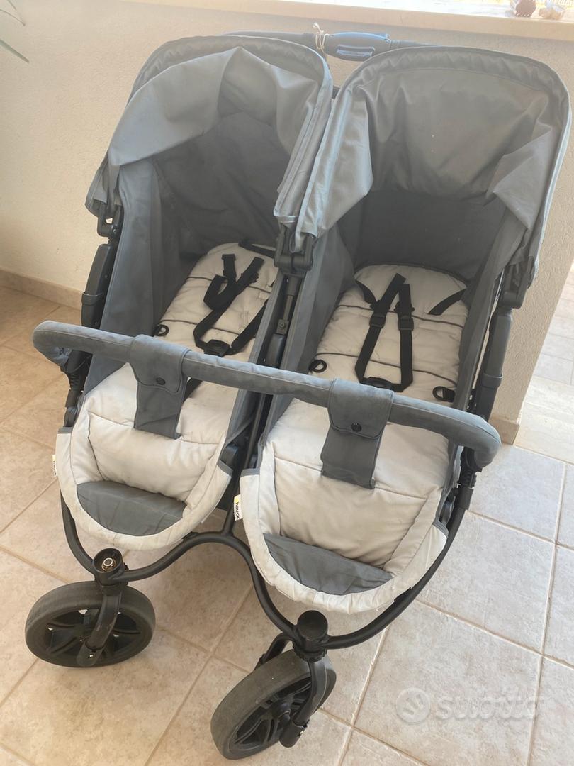 Hauck Roadster Duo SLX Passeggino Gemellare - Grigio/Argento, Per Due Bambini Fino A 30kg - Foto 7