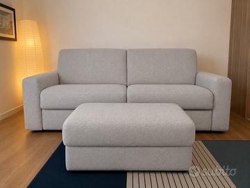 Divano Letto + Pouf  BARETE (POLTRONESOFÀ) Grigio