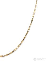 Collana uomo realizzata in oro giallo e bianco 18K