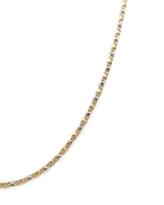 Collana uomo realizzata in oro giallo e bianco 18K