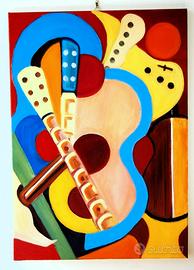 Quadro moderno astratto olio su tela 50x70cm