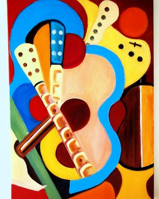 Quadro moderno astratto olio su tela 50x70cm