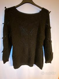 maglioncino nero traforato