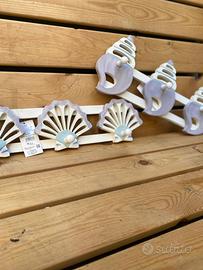 Appendiabiti legno 2 pezzi stile marino