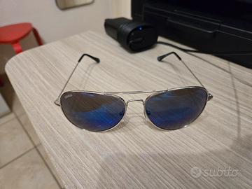 charro Occhiali da sole specchiati blu