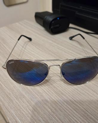 charro Occhiali da sole specchiati blu