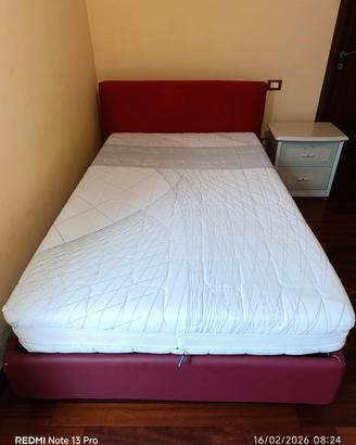 Letto contenitore ad un piazza e mezza 