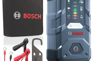 Bosch C70 Caricabatterie per Auto, 12 V - 24 V / 1