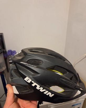 Casco Bici MTB B'Twin 500 Decathlon – Nero/Grigio