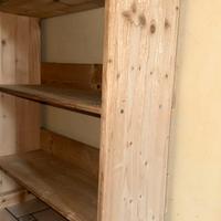 Scarpiera legno/ mobiletto grezzo