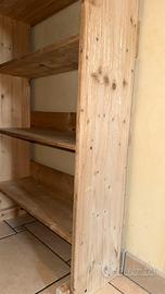 Scarpiera legno/ mobiletto grezzo