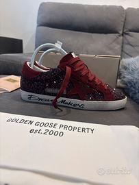 scarpe golden goose rosse 38 nuove superstar