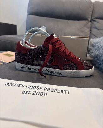 scarpe golden goose rosse 38 nuove superstar