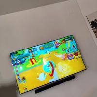 TV Samsung più soundbar e woofer