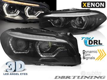 Fari XENON 3D Led DRL BMW F10 F11 11-13 neri