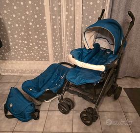 Passeggino neonato Trio CAM completo color Ottanio