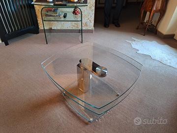 tavolino in cristallo 