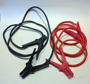 CAVI BATTERIA CON PINZE ISOLANTI ANTISCOSSA