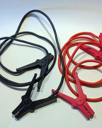 CAVI BATTERIA CON PINZE ISOLANTI ANTISCOSSA
