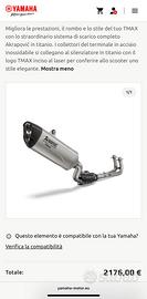 Scarico akrapovic titanio TMAX 560 2025